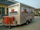 Reboque móvel de caminhão de alimentos com máquina de lanches e equipamento
