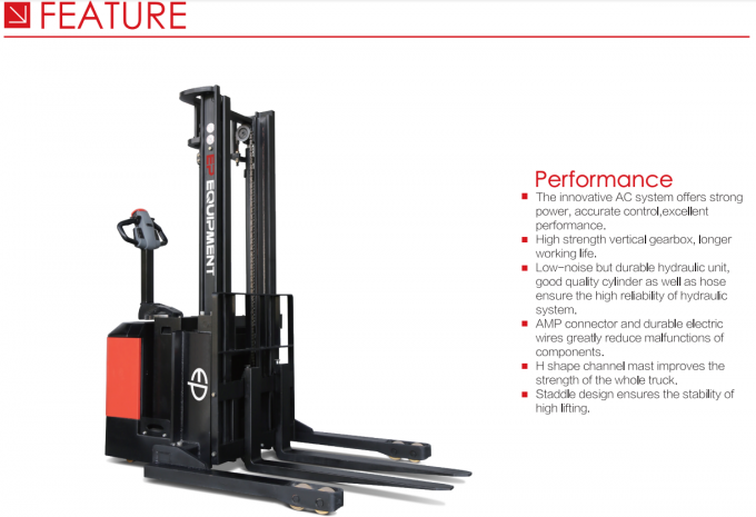 Estacador de paletes elétrico de alta eficiência de 1,5 t 5