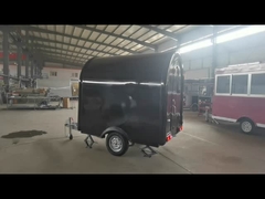 Reboque móvel de alimentos de cor circular personalizado com bom acabamento