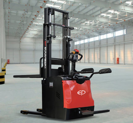 1.6/2.0T Estacador Elétrico Bateria de chumbo-ácido ou bateria de iões de lítio operada com garfos de elevação ajustáveis