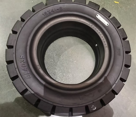 Pneus resistentes ao deslizamento 125/75-8 Sistema rápido Pneus sólidos para empilhadeiras