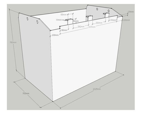 Bateria de tração de empilhadeira de 500AH 80v