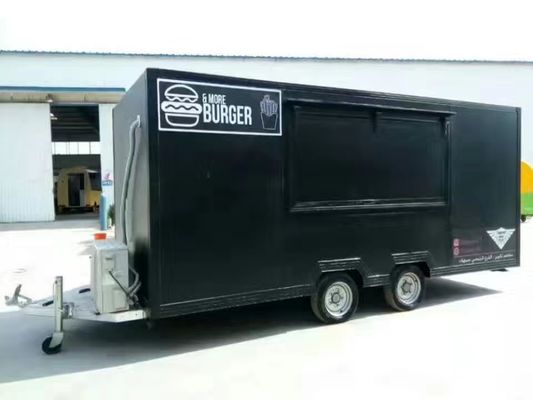 Reboque móvel de caminhão de alimentos com máquina de lanches e equipamento