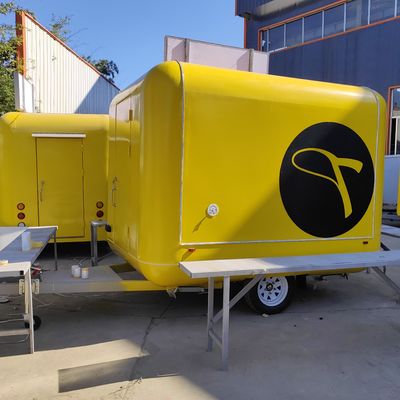 Popular  Mobile Fast Food Trailer Food Truck Padrão Com Cozinha Completa