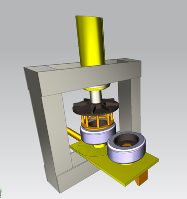 Máquina de prensagem de pneus sólidos para empilhadeira industrial com estrutura de aço, com certificação ISO TP160