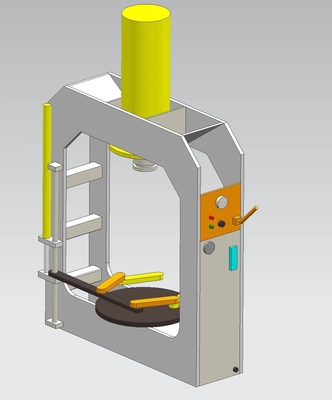 Máquina de prensagem de pneus sólidos para empilhadeira industrial com estrutura de aço, com certificação ISO TP160
