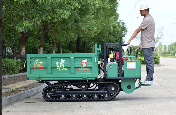 1500kg Máquinas agrícolas 12.2HP Motor diesel Alimentado GF1500 Transporte de pista de borracha