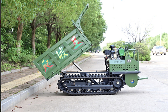 1500kg Máquinas agrícolas 12.2HP Motor diesel Alimentado GF1500 Transporte de pista de borracha