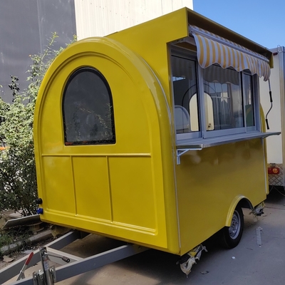 Preço por atacado Mini trailer de gelados de restauração personalizável com plástico reforçado com vidro
