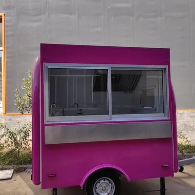 Preço por atacado Mini trailer de gelados de restauração personalizável com plástico reforçado com vidro