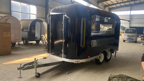 Preço acessível CE Trailers de alimentos personalizados Camper Van Snack Carrinho de restauração Trailers de alimentos totalmente equipados