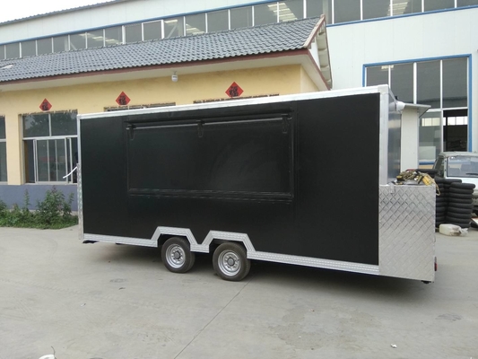 Acessível Cozinha móvel ao ar livre Carrinho de cachorros quentes Halal Pizza Food Truck BBQ móvel Food Trailer totalmente equipado