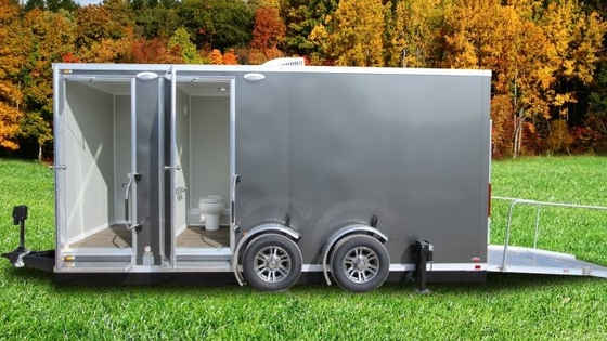 Acessível Trailer de banheiro portátil aluguel Roadable personalizado