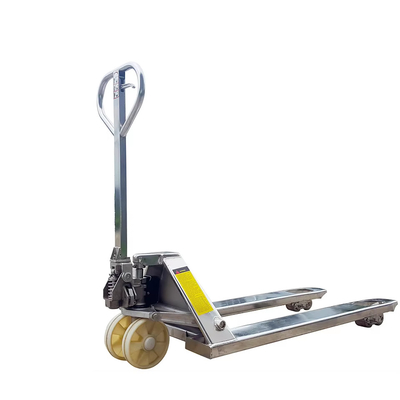2.5 toneladas Caminhão de transporte de paletes de mão hidráulico de aço inoxidável