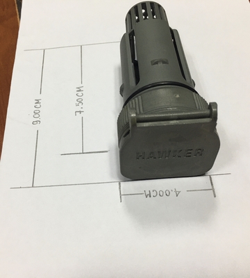 Eletricidade de ventilação flutuante de empilhadeira 75/92mm Usada para bateria de empilhadeira Capa de ventilação de cor cinza