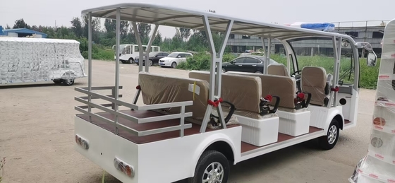 Novo veículo de 4+1 quatro filas de assentos de turismo elétrico de estrutura de aço com porta-malas