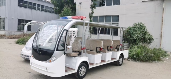 Novo veículo de 4+1 quatro filas de assentos de turismo elétrico de estrutura de aço com porta-malas