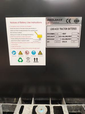 Bateria de ácido de chumbo recarregável de empilhadeira personalizada 36V 245Ah com certificação CE