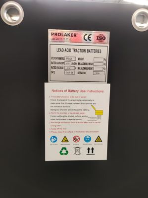 Bateria de tração de empilhadeira de chumbo-ácido recarregável de alto desempenho 48v 5PZS625 para Hyter R30XMS2