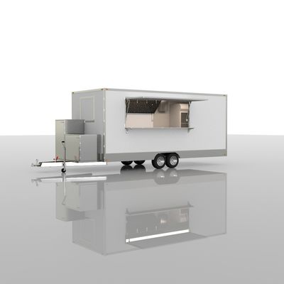 Reboque móvel multifuntcional modular comercial de negócios alimentares adequado para todos os cenários