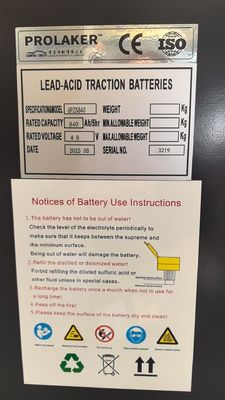 Bateria de Tração Chumbo-Ácido FLT 48V 840Ah Recarregável com Ciclo Profundo