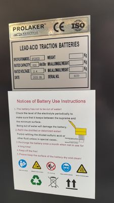 Bateria de chumbo-ácido para empilhadeira de armazém 8PZS920 24V 920Ah com serviço de personalização