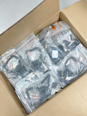 Conector de Bateria de Empilhadeira Macho/Fêmea EC320A Estilo REMA Plugue/Soquete de Carregamento Industrial à Prova de Ácido para Empilhadeira Elétrica Paleteira
