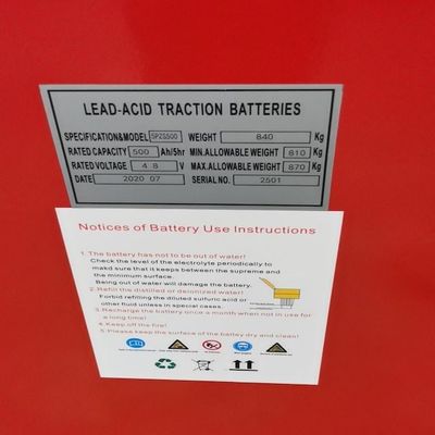 Bateria de Tração para Empilhadeira Elétrica Heli 48V 500AH Substituição Conexão Flexível por Parafuso 48v 5PzS500