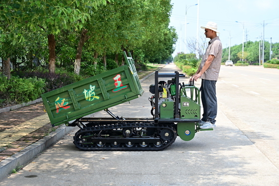 2000kg Mini Carregador Durável Tração Crawler Dumper Óleo de Palma Plantação de Transporte