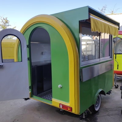 Trailer de alimentação portátil cozinha móvel totalmente equipada fácil manutenção