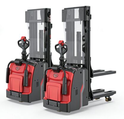 EP Heavy Duty Li-Ion Stacker com plataforma dobrável 1600kg RSL161 para aplicações exigentes e transporte de longa distância com bateria de 24V / 280Ah e carregador de 24V / 100A