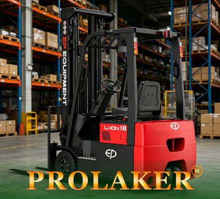 Compacto 1800kg Capacidade nominal Lixo contrapeso em empilhadeira com 1550mm raio de rotação e 80V bateria de lítio para armazenamento de corredor estreito