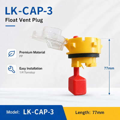 Plugue de ventilação de bateria durável PP LK‑CAP‑3 para bateria de armazenamento de chumbo-ácido de empilhadeira