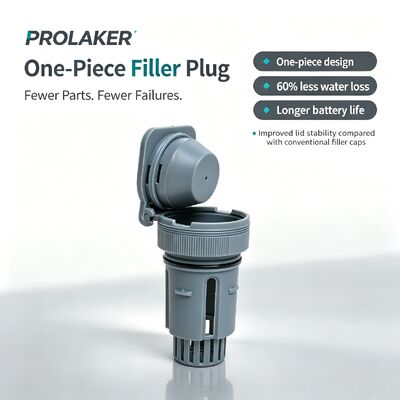 LAKER LK-CAP-4 Fábrica direta resistente anticorrosivo cinza plástico de uma peça bateria tampa de ventilação, retenção eficaz de água para elétrico pallet truck & elevador elétrico tração manutenção bateria de chumbo-ácido