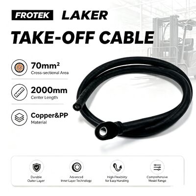70/2000 Cabo de descolagem de bateria de empilhadeira de empilhadeira pesada de alta flexibilidade e resistência à corrosão de cobre para peças sobressalentes de empilhadeira