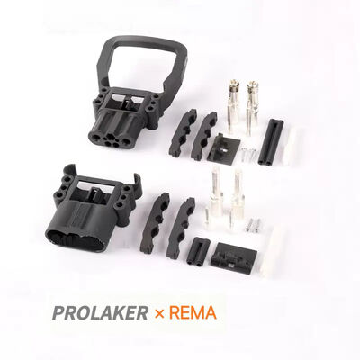 Conector de carregamento de bateria REMA DIN160 resistente a ácidos duráveis com corrente nominal de 160A, conforme com a DIN EN 1175
